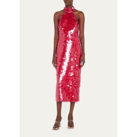 Milly Kimi Sequin Halter Dress - Picture 1 of 11